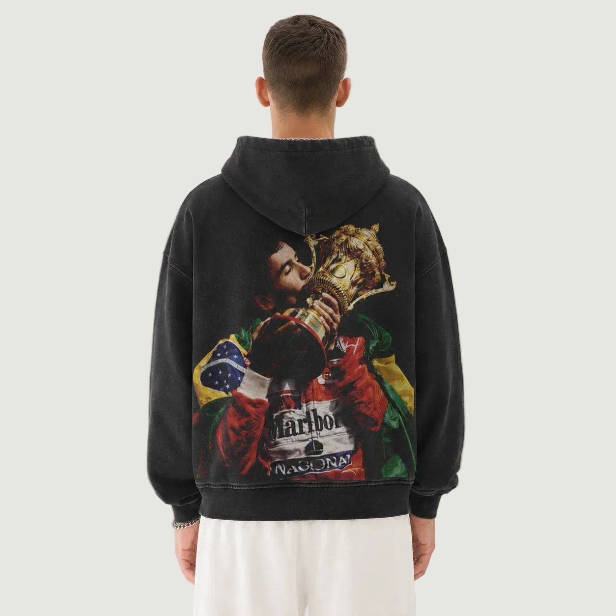 Ayrton Brazil Vintage Zip-Up Hoodie