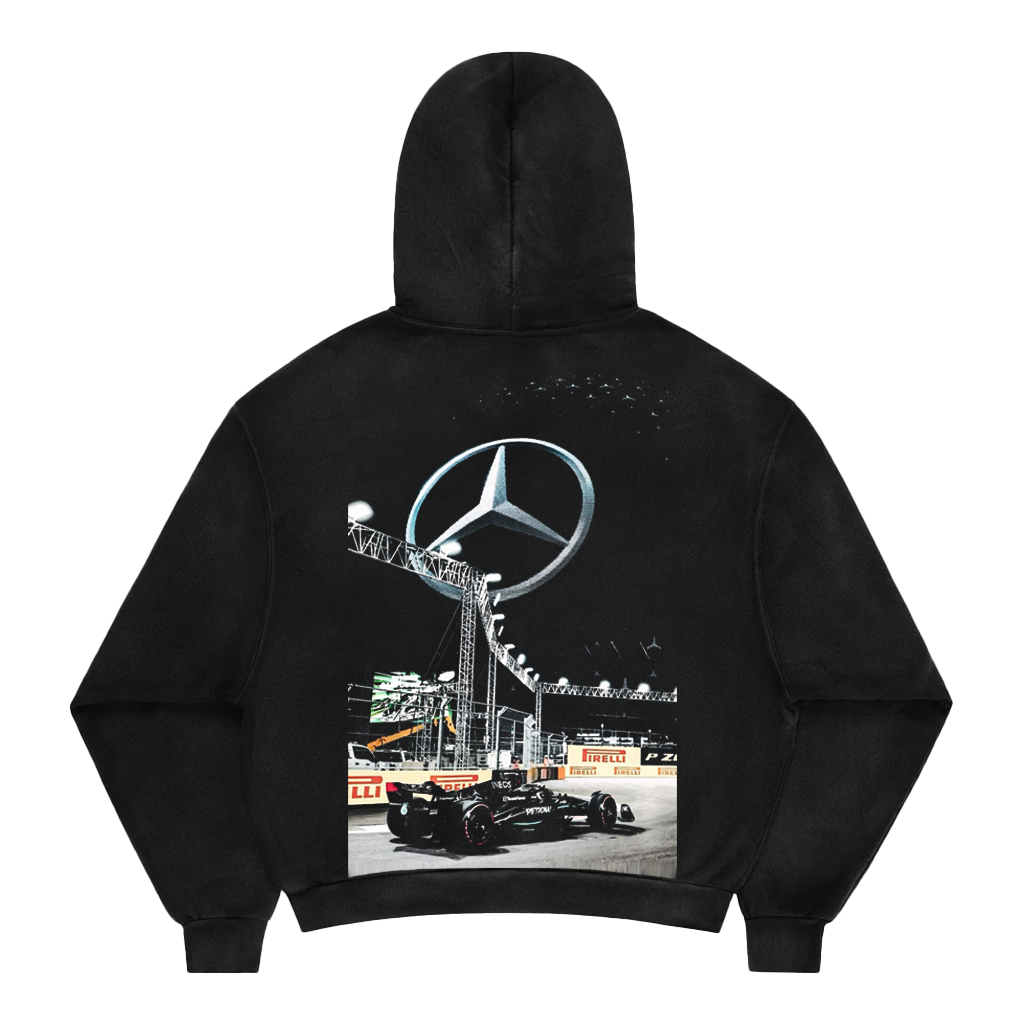 AMG Oversized Zip-Up Hoodie