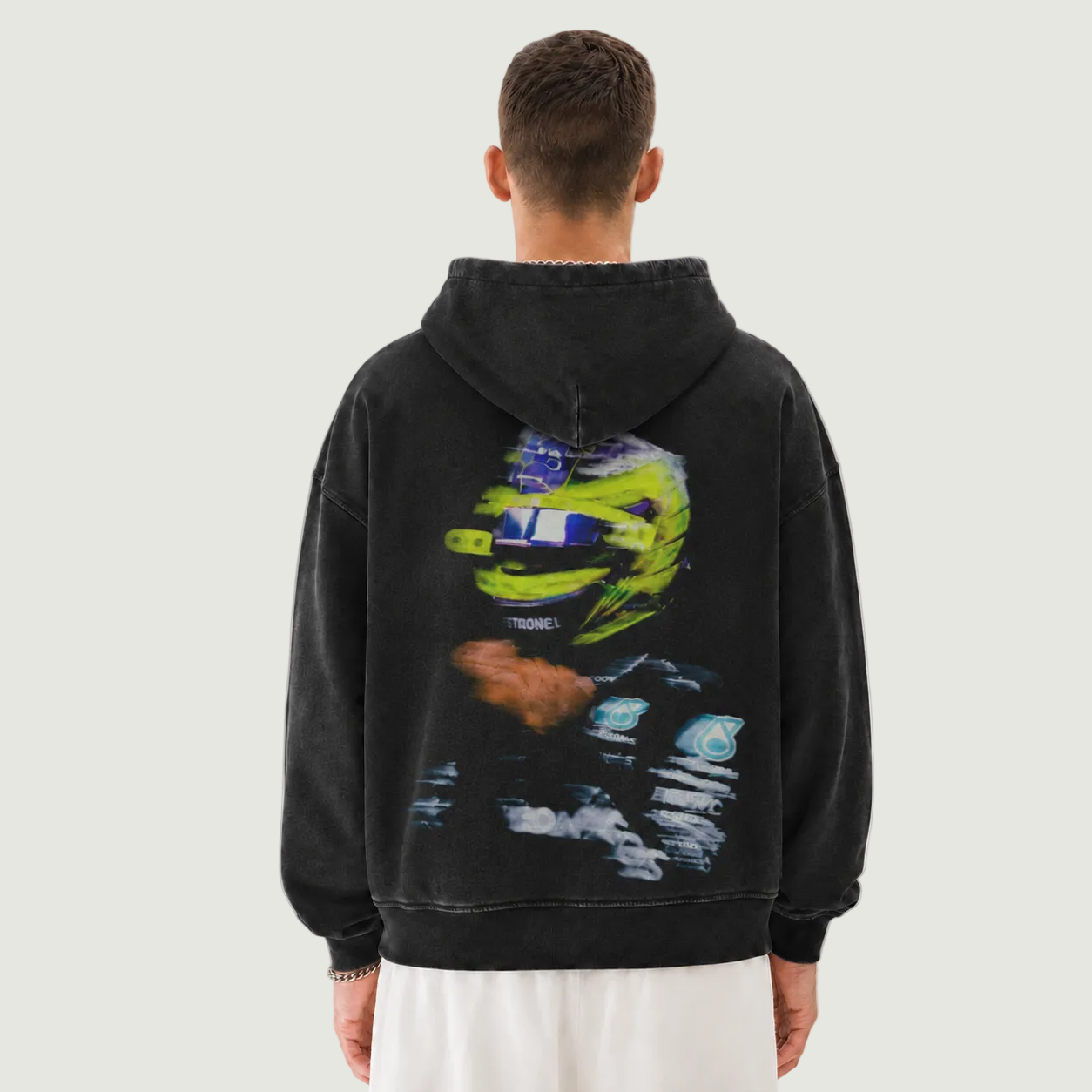 Lewis Blur Vintage Zip Hoodie