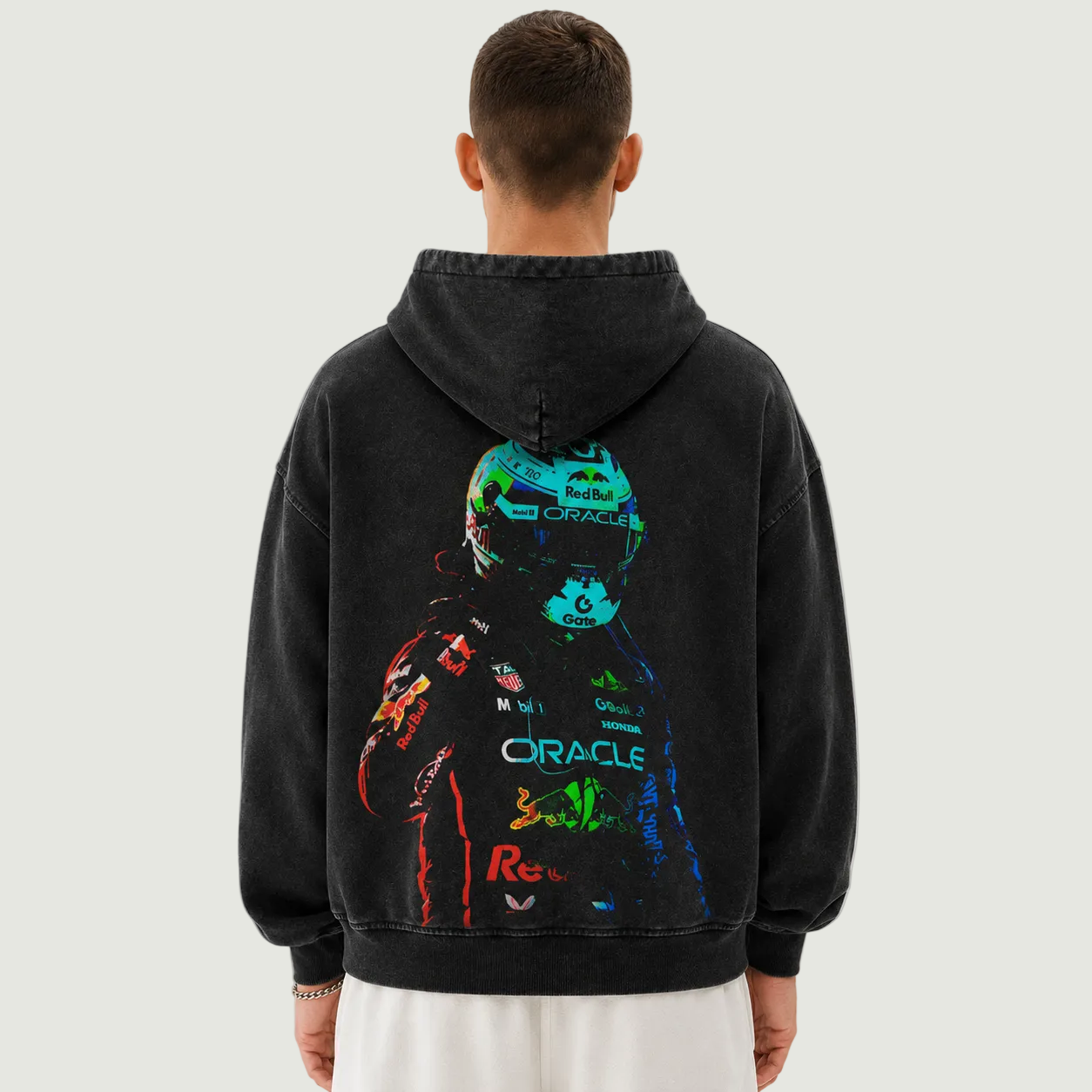 Max Neon Vintage Zip-Up Hoodie