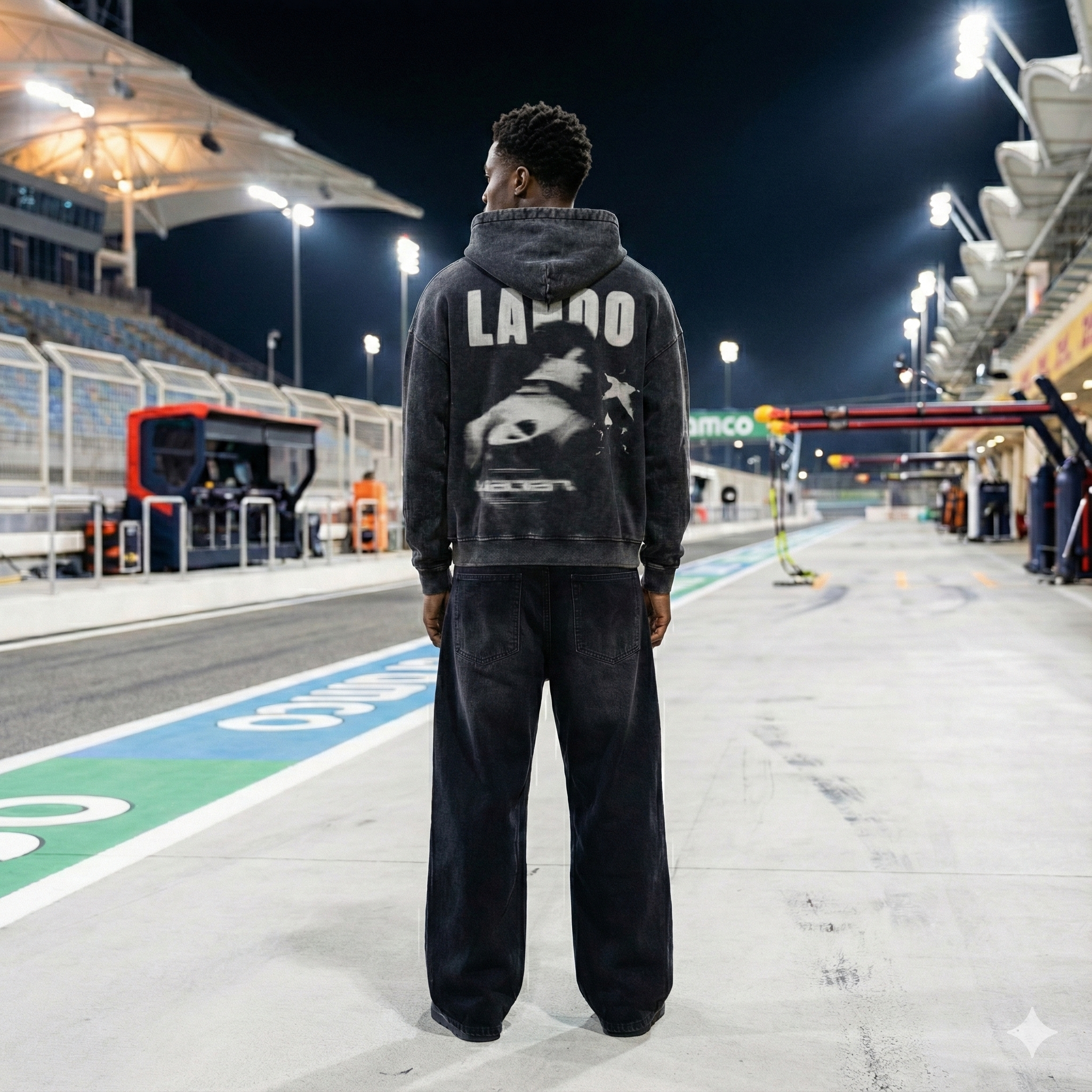 Lando Star Vintage Zip Hoodie