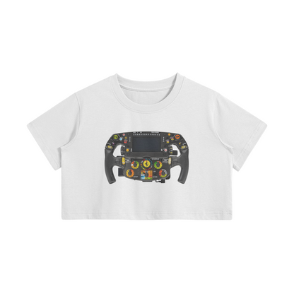 Ferrari Steering Wheel Women's Crop Top