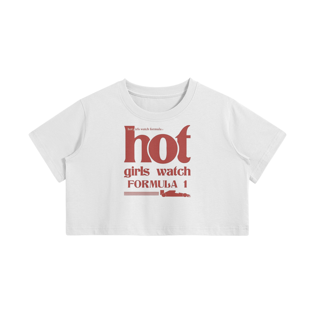 Hot Girls Watch F1 Women's Crop Top